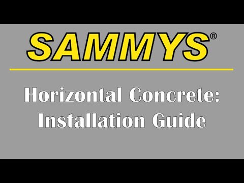 Sammys Concrete Horizontal Installation