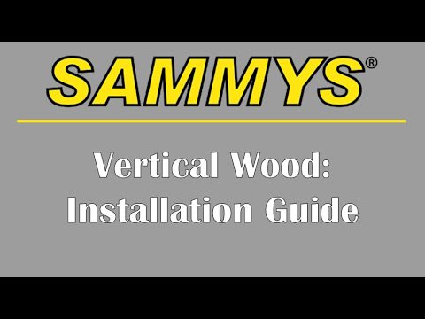 Sammys Wood Vertical Installation