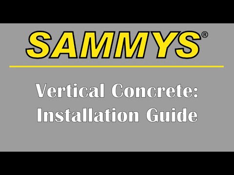 Sammys Concrete Vertical Installation