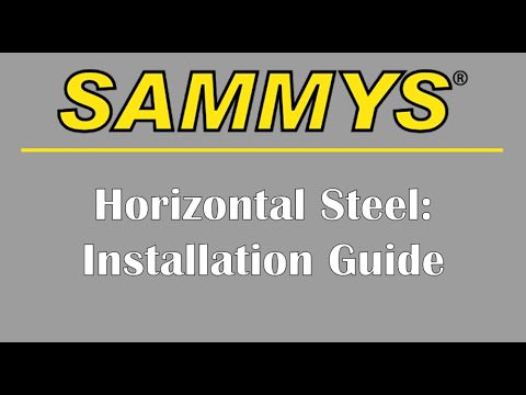 Sammys Steel Horizontal Installation