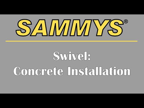 Sammys Concrete Swivel Installation